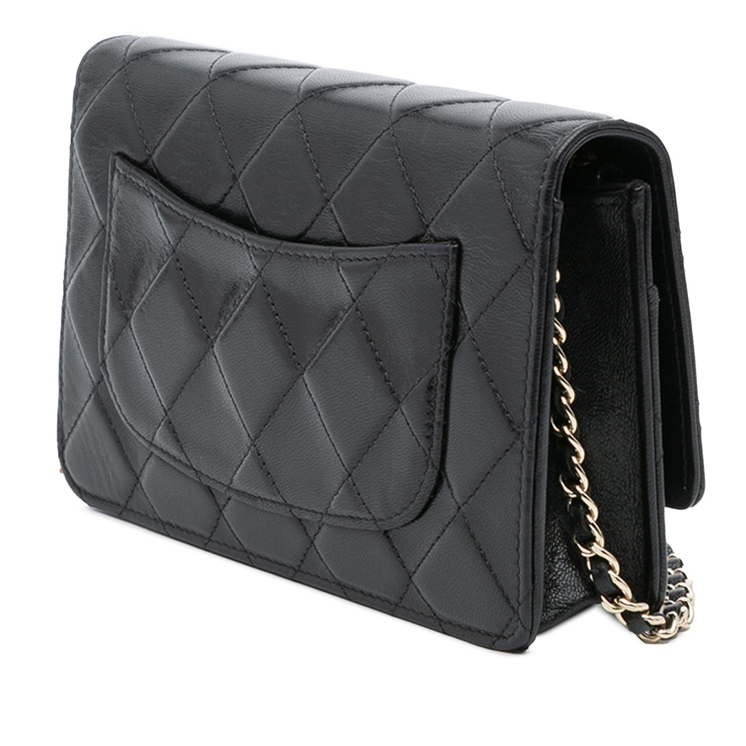 Chanel CC Quilted Cuir de veau Wallet on Chain Noir – GABY PARIS Authentique