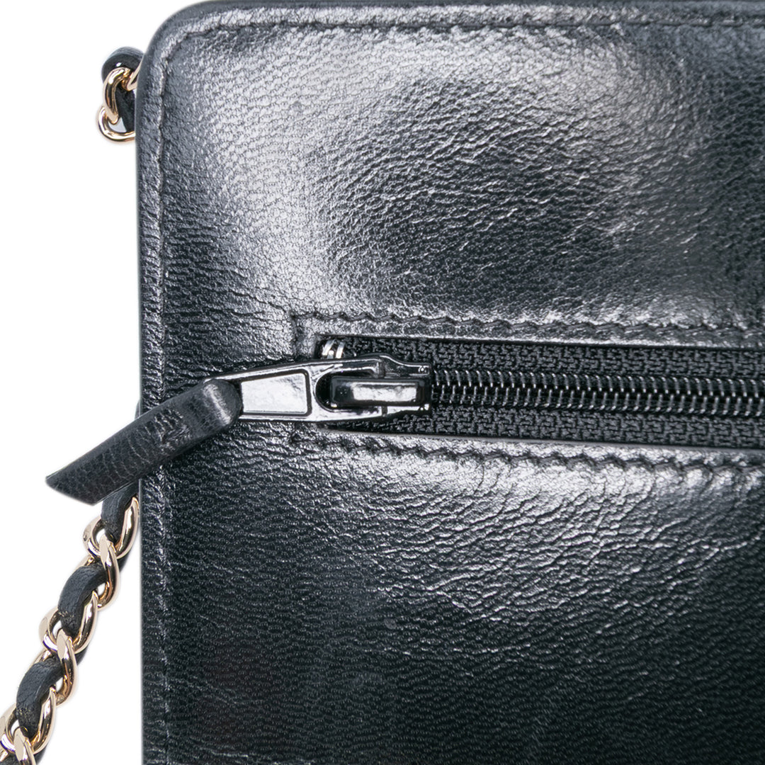 Chanel CC Quilted Cuir de veau Wallet on Chain Noir – GABY PARIS Authentique