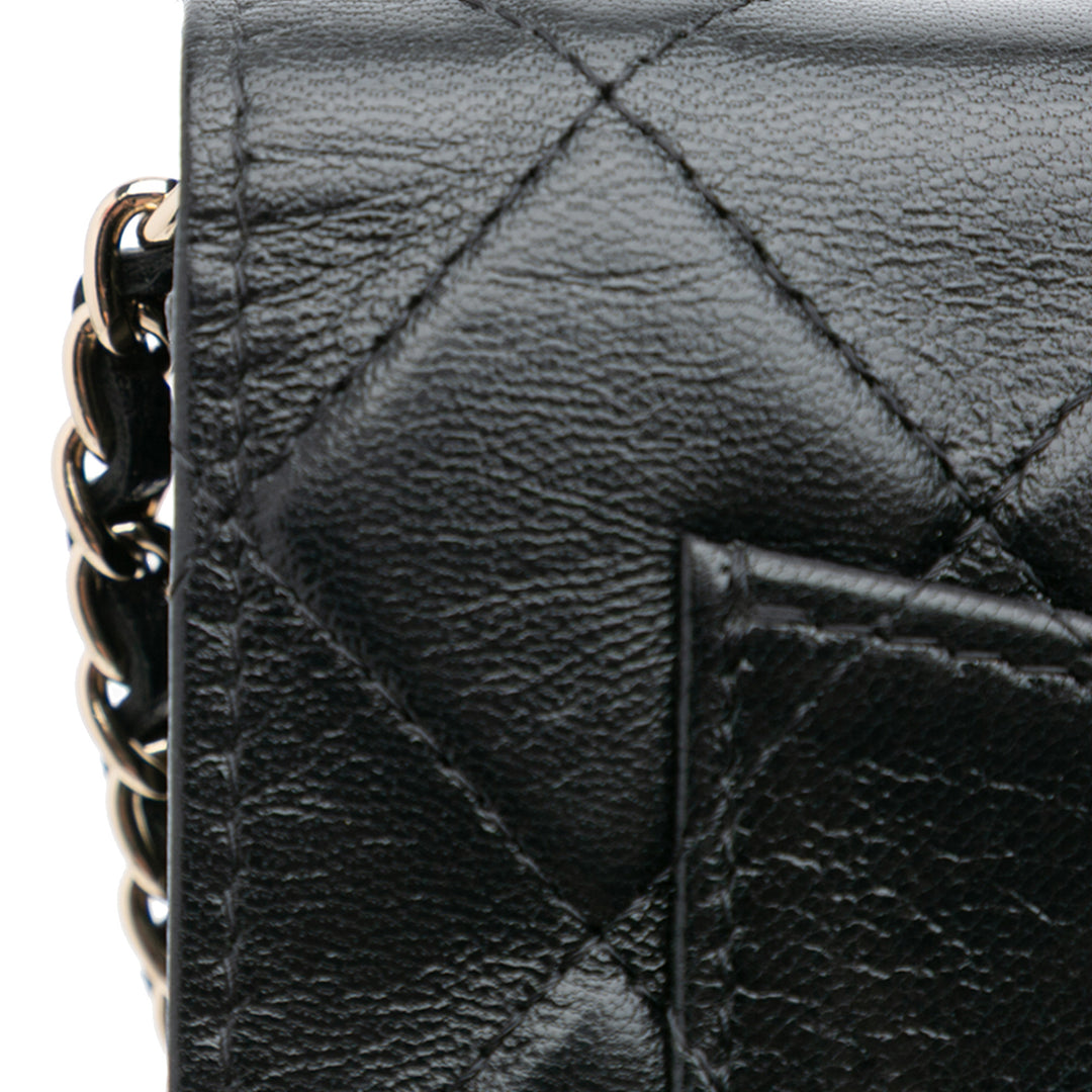 Chanel CC Quilted Cuir de veau Wallet on Chain Noir – GABY PARIS Authentique