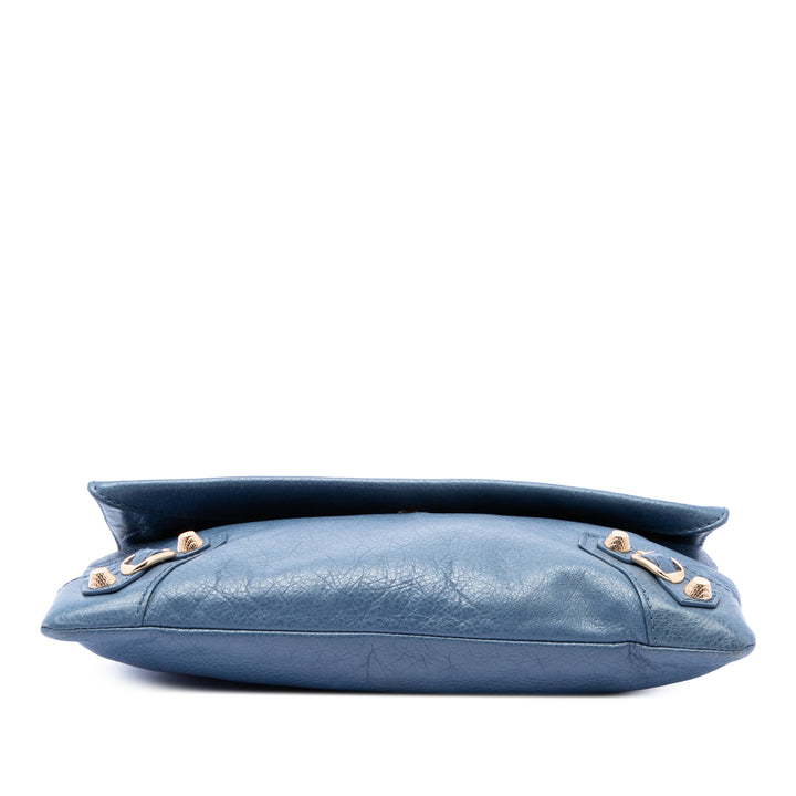 Balenciaga Cuir d’agneau Motocross Giant 12 Envelope Pochette With Strap