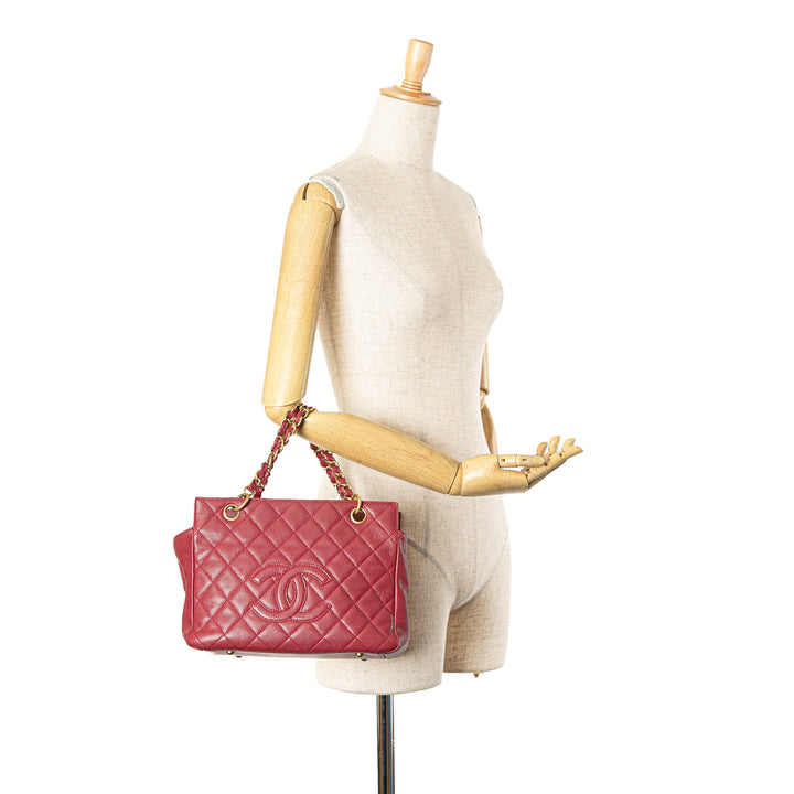 Caviar Grand Shopping Tote Red - Gaby Paris
