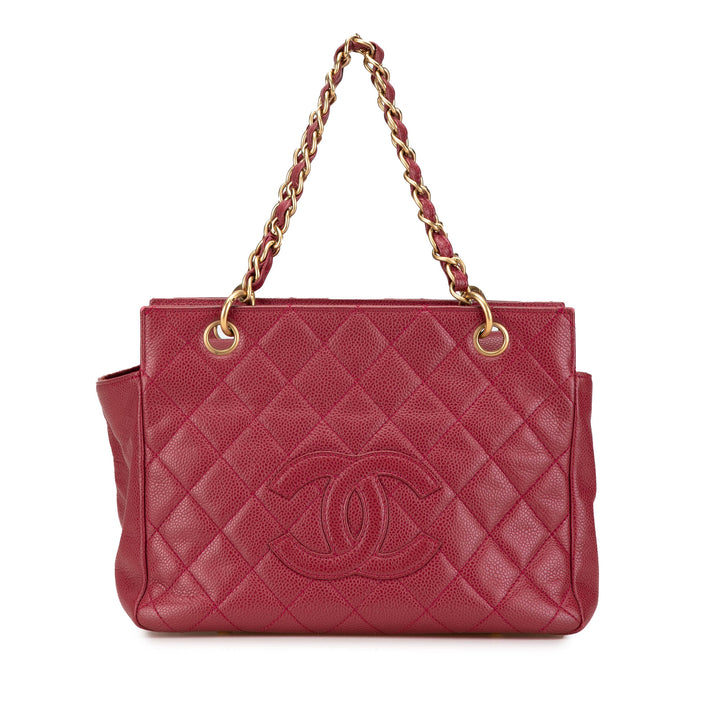 Caviar Grand Shopping Tote Red - Gaby Paris