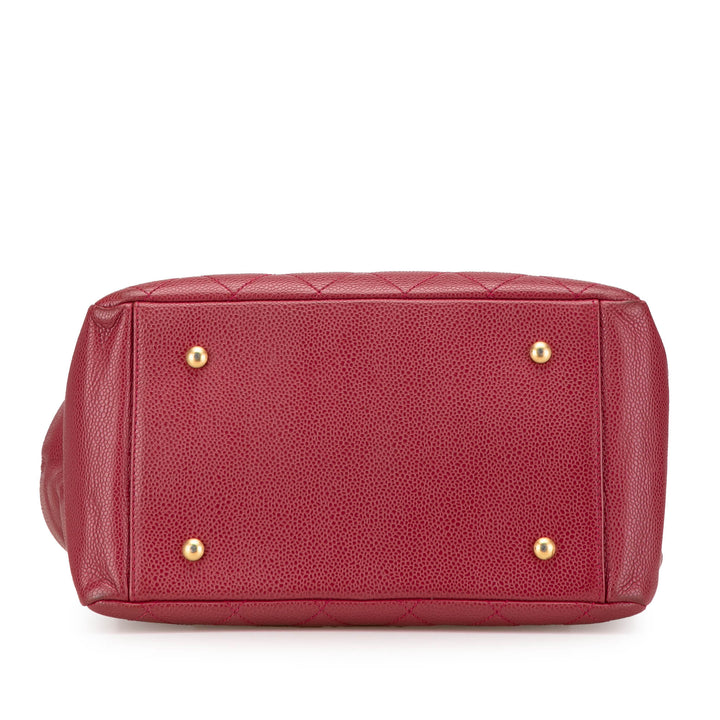 Caviar Grand Shopping Tote Red - Gaby Paris