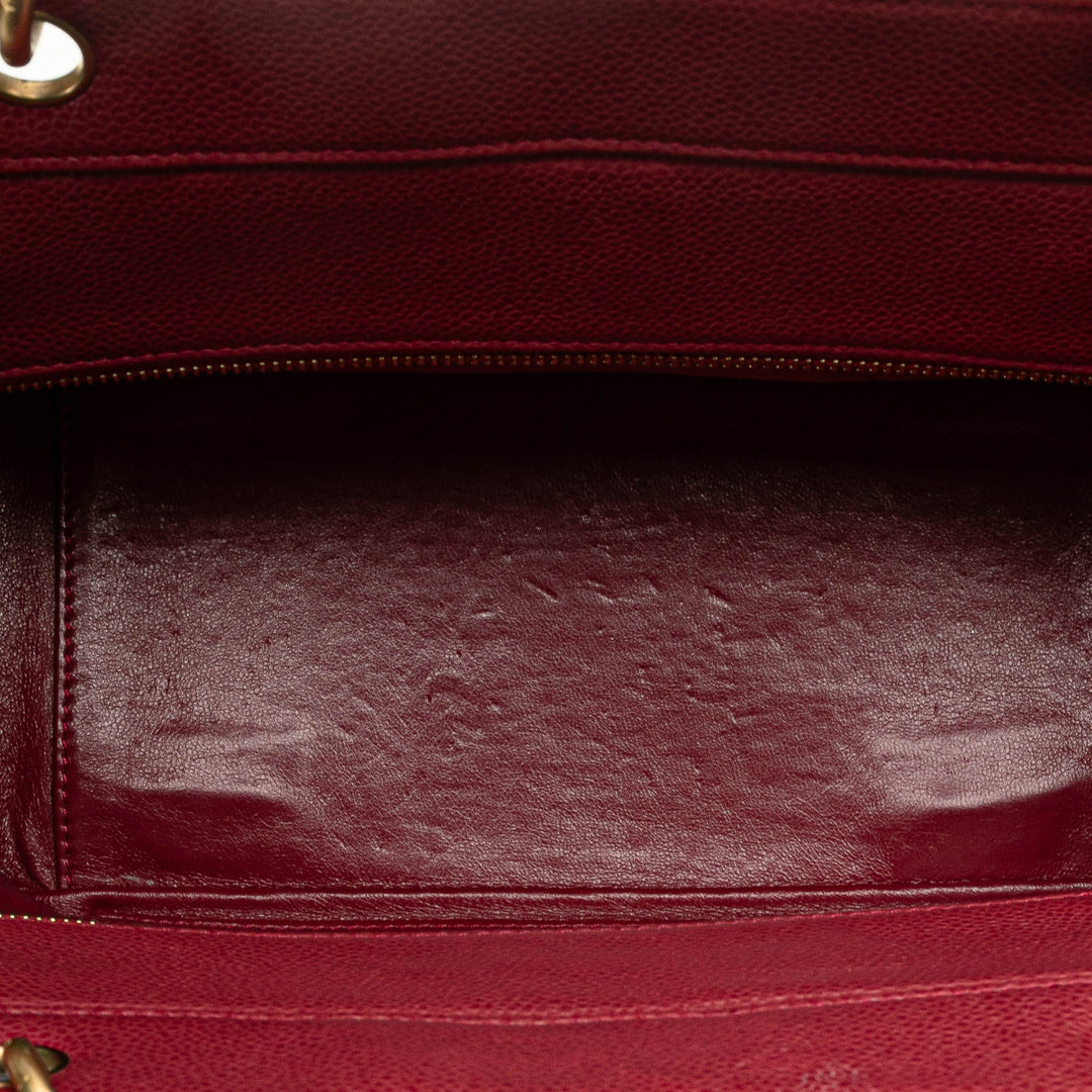 Caviar Grand Shopping Tote Red - Gaby Paris