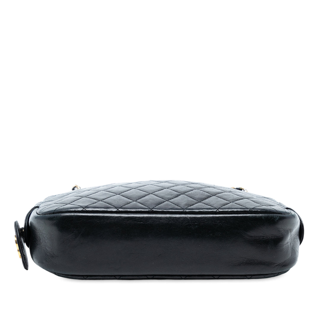 Chanel CC Quilted Cuir d’agneau Chain Sac caméra Noir – GABY PARIS Authentique