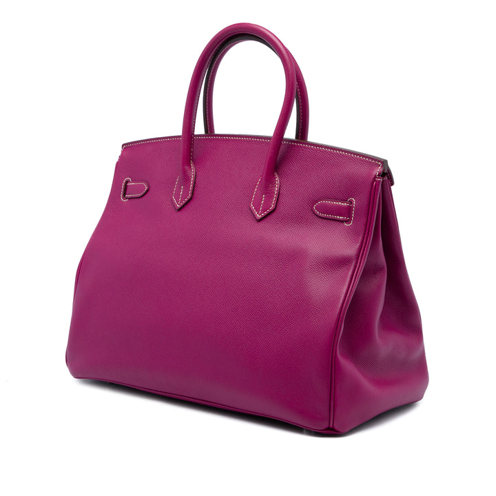Hermès Sac à main Candy Verso Birkin Retourne 35 Epsom Rose – vue 2 – GABY PARIS