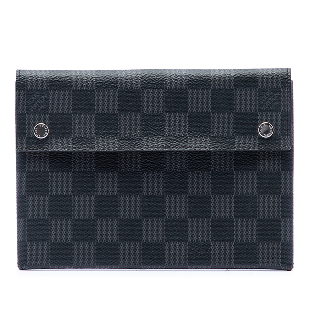 Alpha Pochette MM Damier Graphite Noir