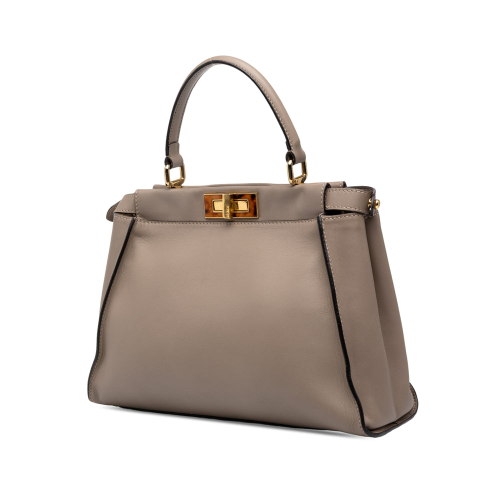 Fendi Sac à main Peekaboo Iconic Moyen Marron – vue 2 – GABY PARIS
