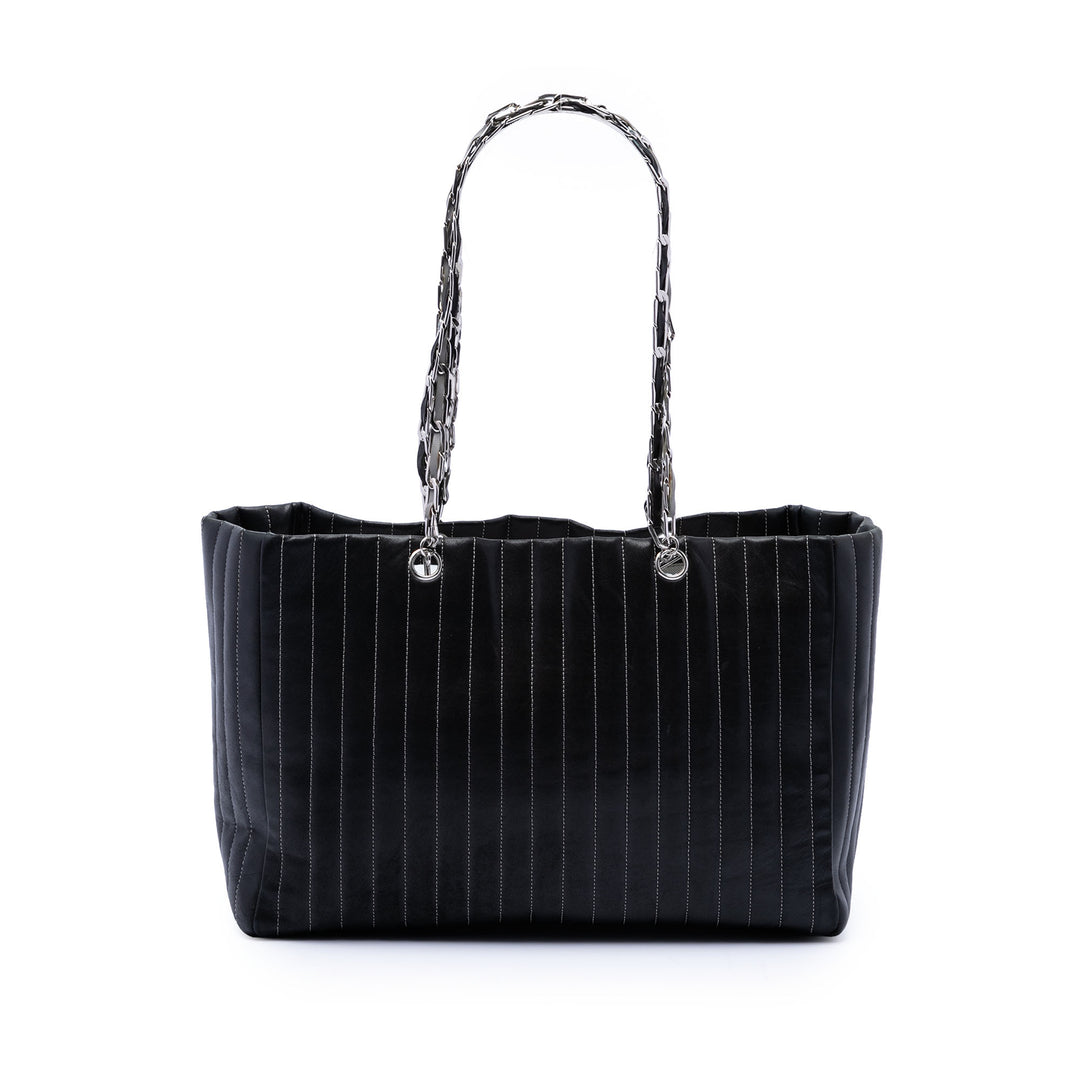 Chanel Large Cuir d’agneau Vertical Matelassé Mademoiselle Cabas
