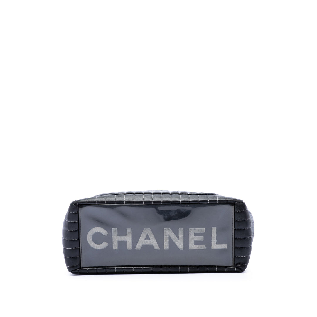 Chanel Large Cuir d’agneau Vertical Matelassé Mademoiselle Cabas