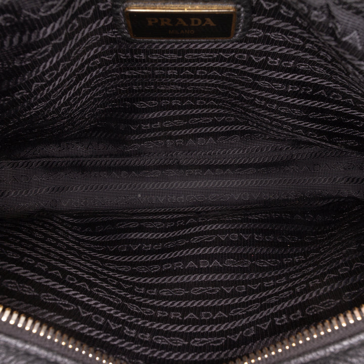 Vitello Phenix Double Zippé Sac caméra Noir