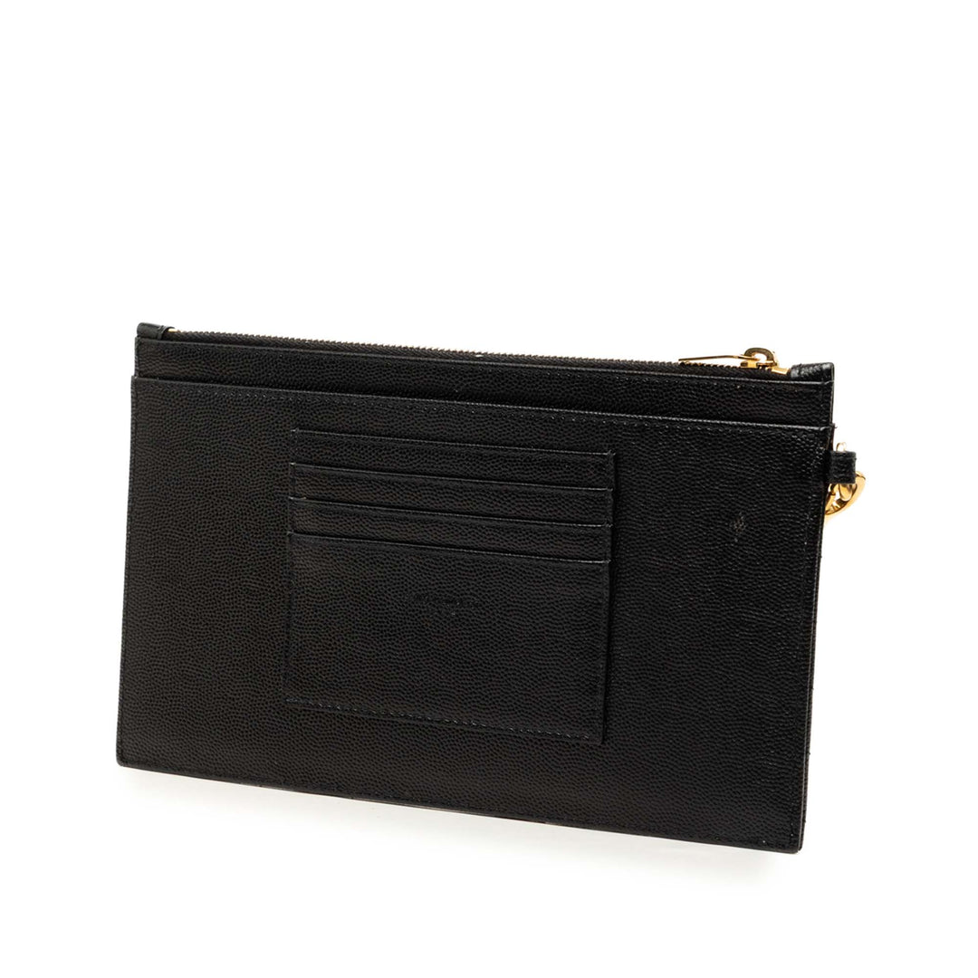 Grain De Poudre Matelasse Cassandre Zippé Pochette Grand Noir