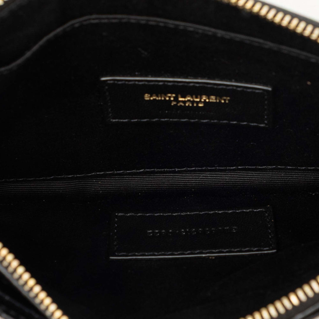 Grain De Poudre Matelasse Cassandre Zippé Pochette Grand Noir