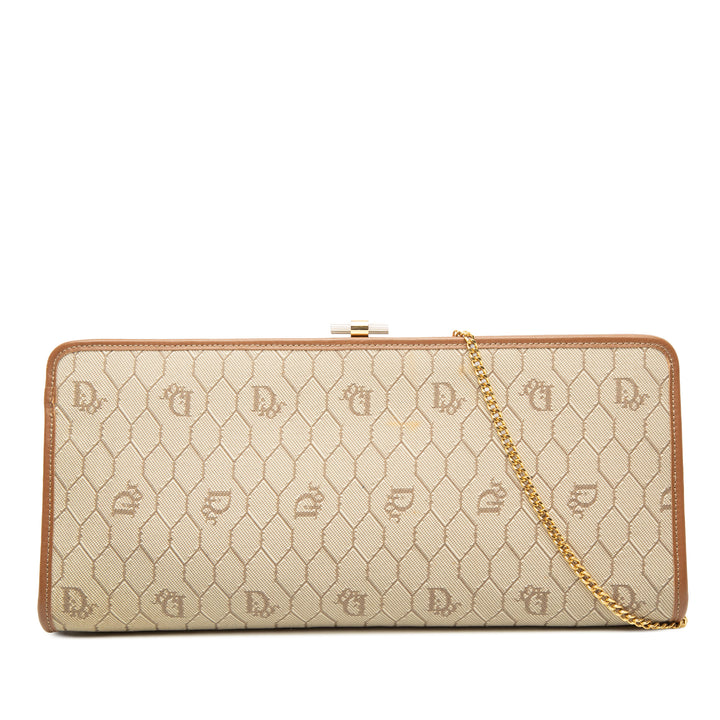 Dior Honeycomb Coated Toile Chain Sac porté croisé