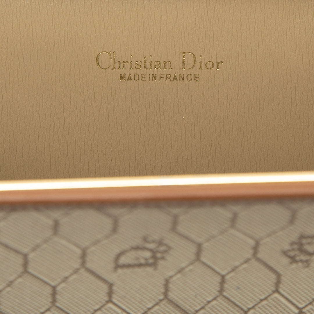 Dior Honeycomb Coated Toile Chain Sac porté croisé