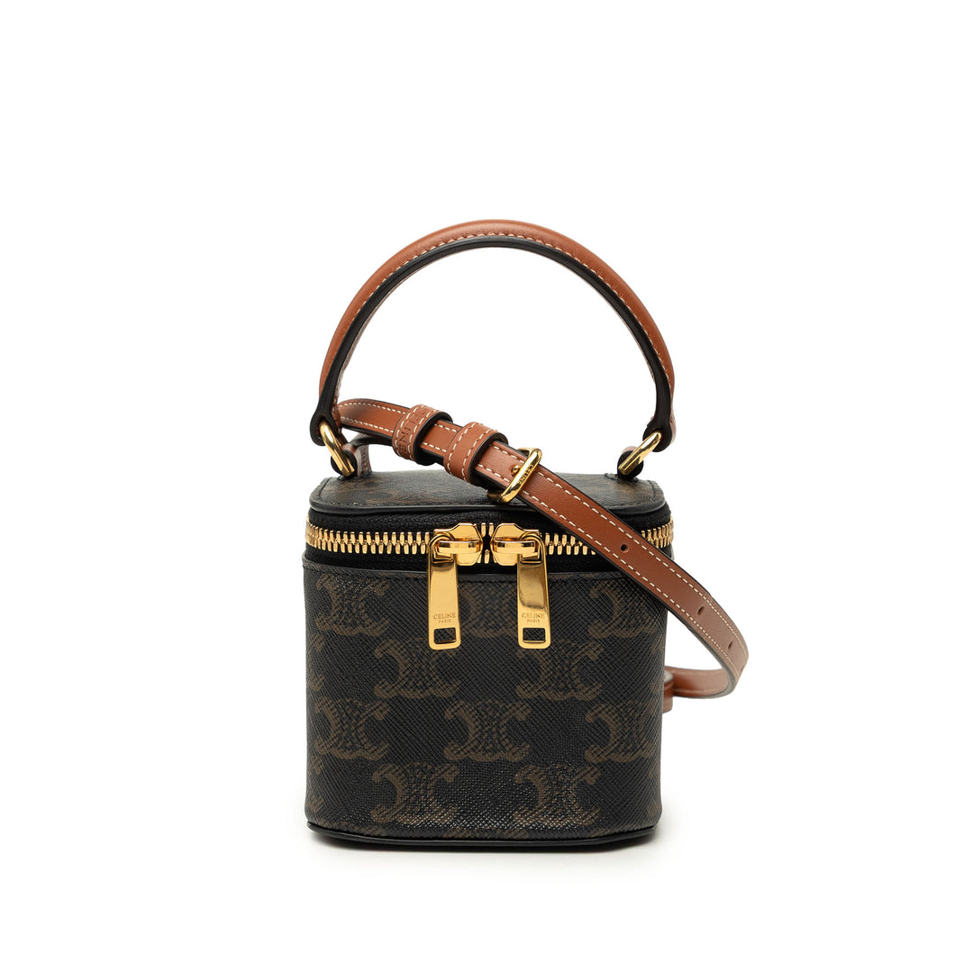Triomphe Vanity Mini Triomphe enduite Marron