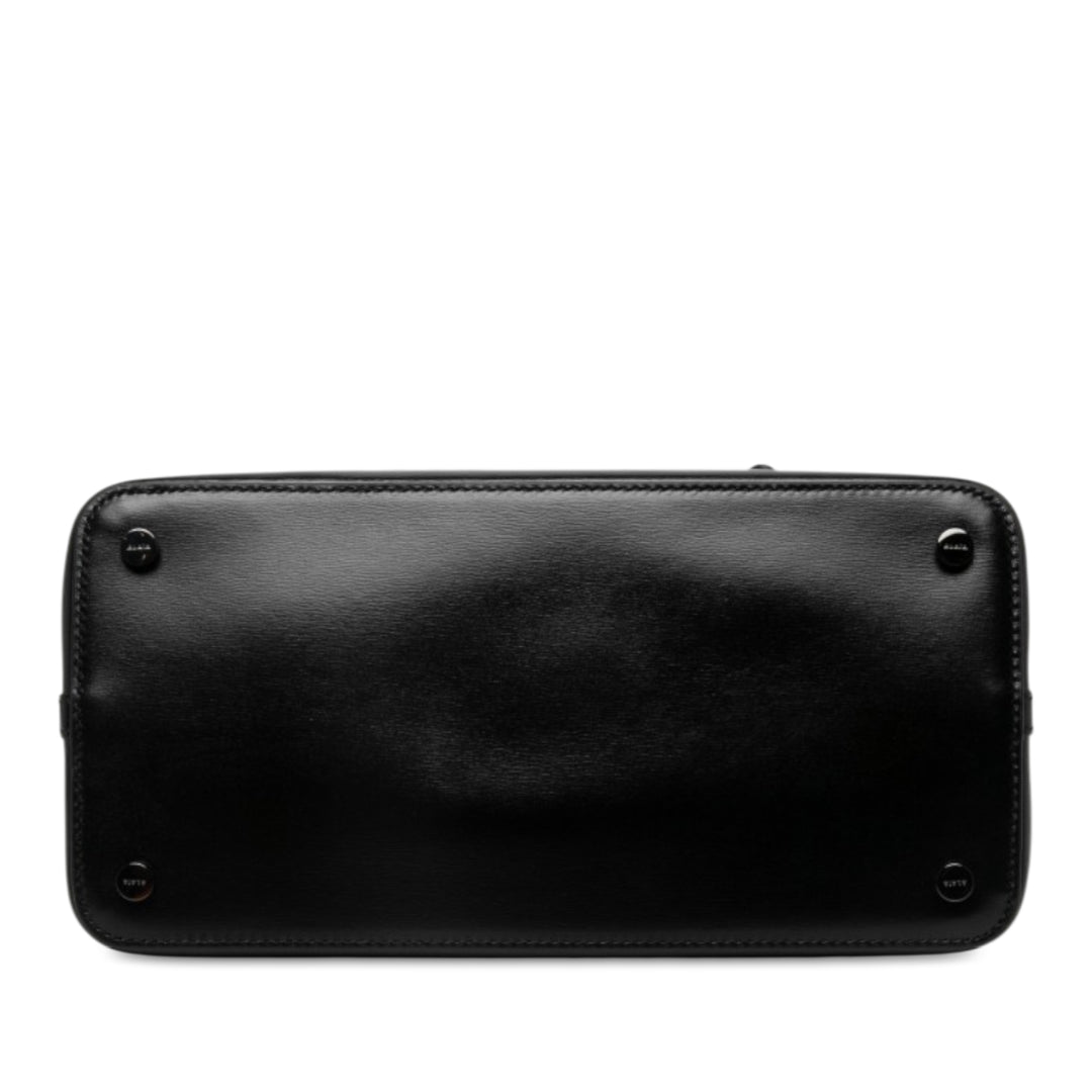 ALAÏA Vienne Laser Cut Mina 25 Cuir de veau Noir – vue 3 – GABY PARIS