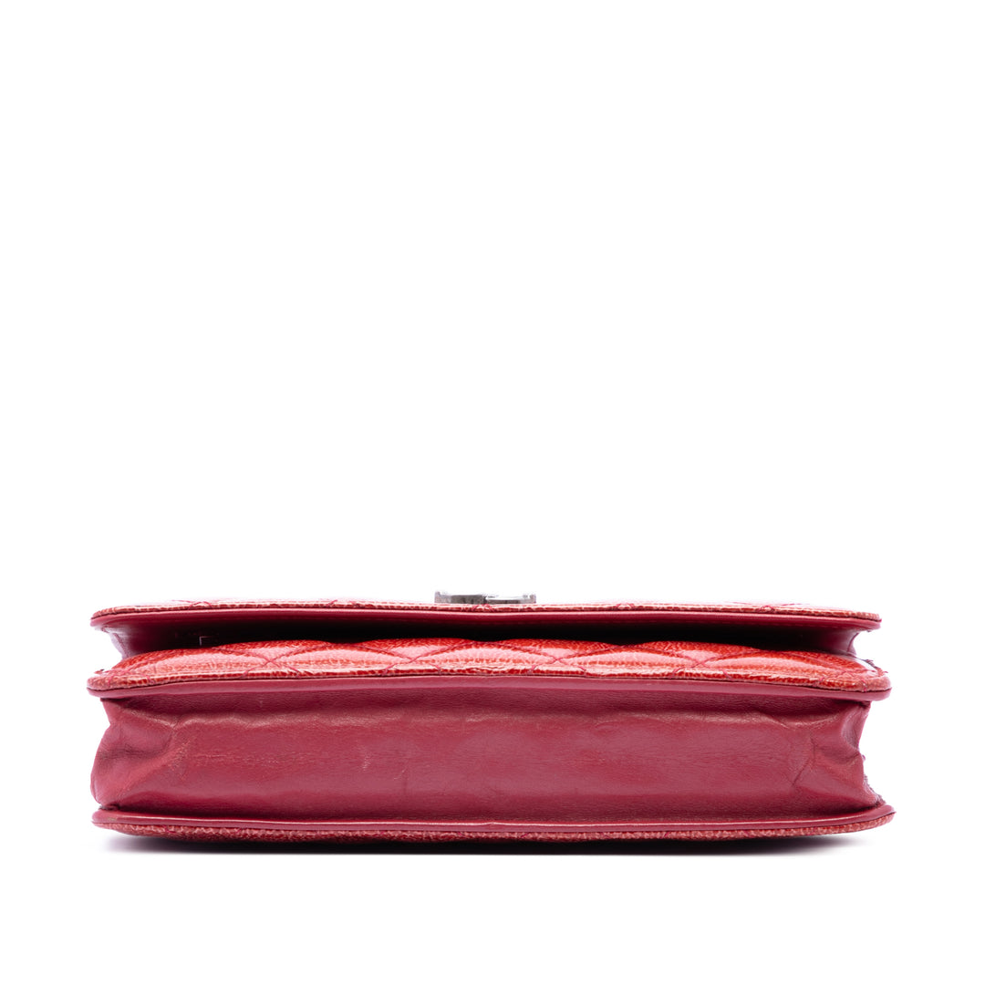 Chanel Paris Dallas CC Matelassé Cuir verni Cuir de chèvre Wallet on Chain