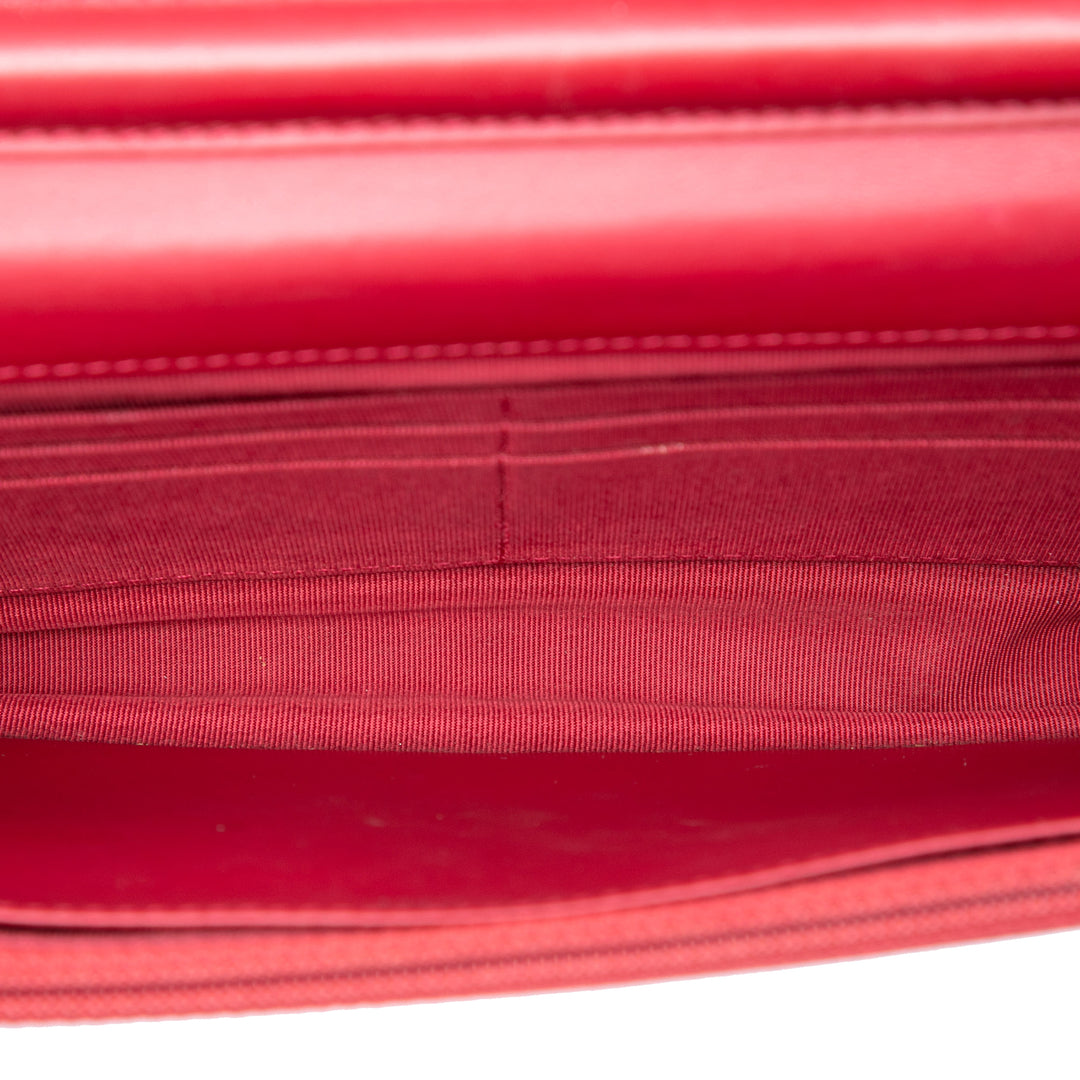 Chanel Paris Dallas CC Matelassé Cuir verni Cuir de chèvre Wallet on Chain