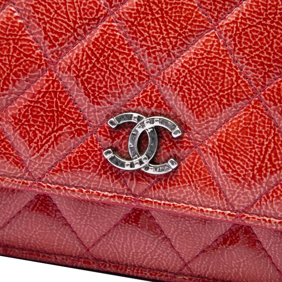 Chanel Paris Dallas CC Matelassé Cuir verni Cuir de chèvre Wallet on Chain