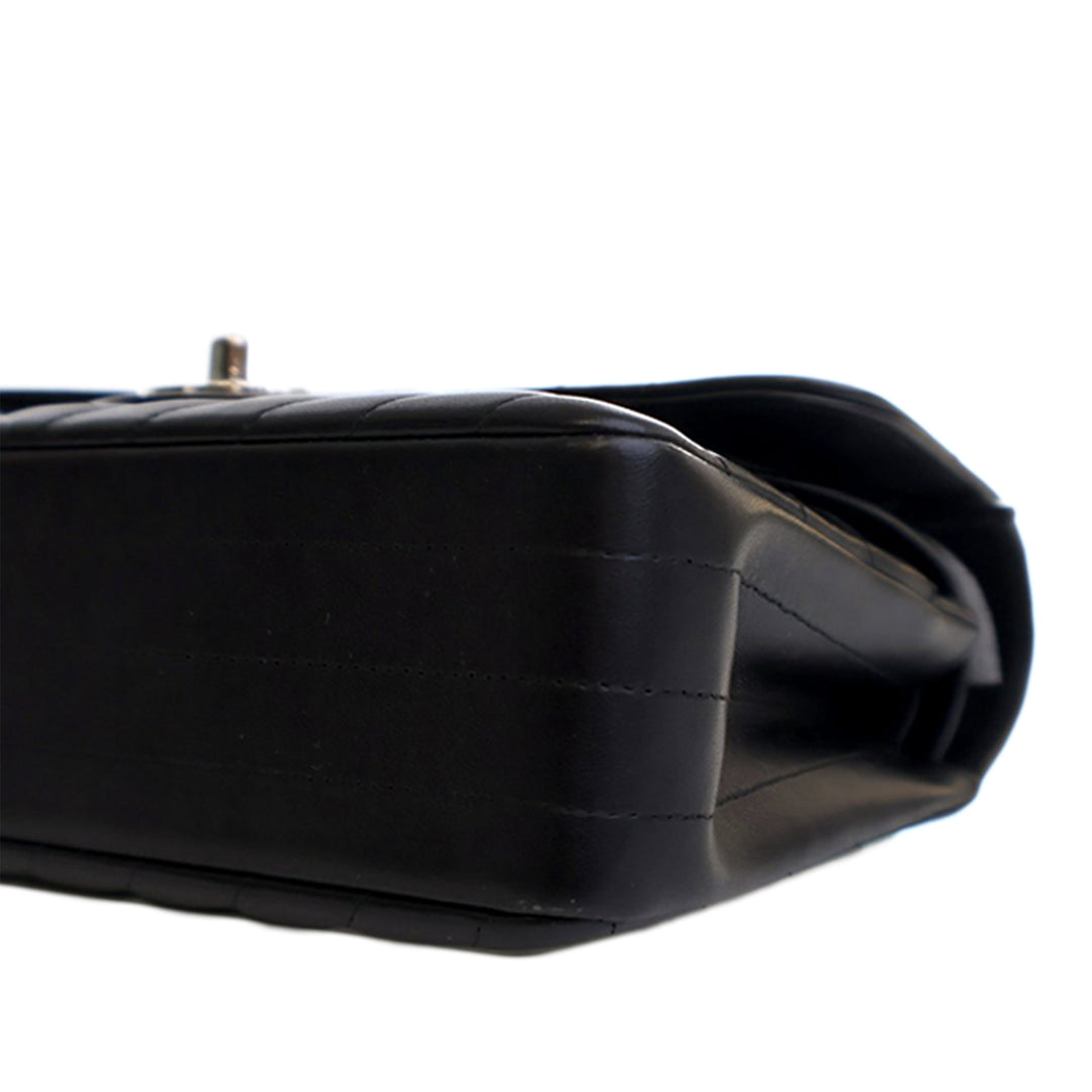 Chanel Small Classic Chevron Cuir d’agneau Double rabat