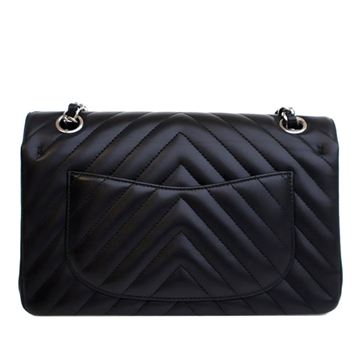 Chanel Small Classic Chevron Cuir d’agneau Double rabat