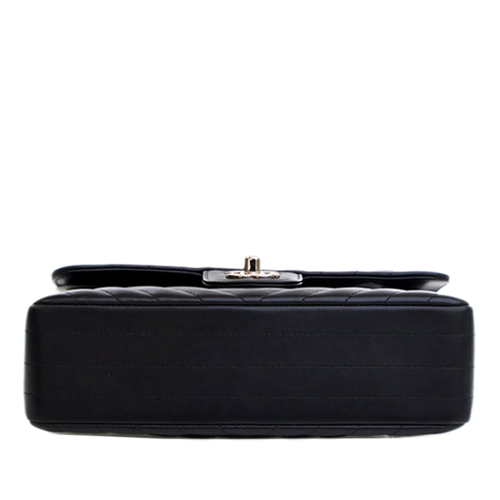 Chanel Small Classic Chevron Cuir d’agneau Double rabat