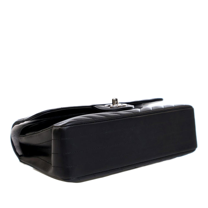 Chanel Small Classic Chevron Cuir d’agneau Double rabat