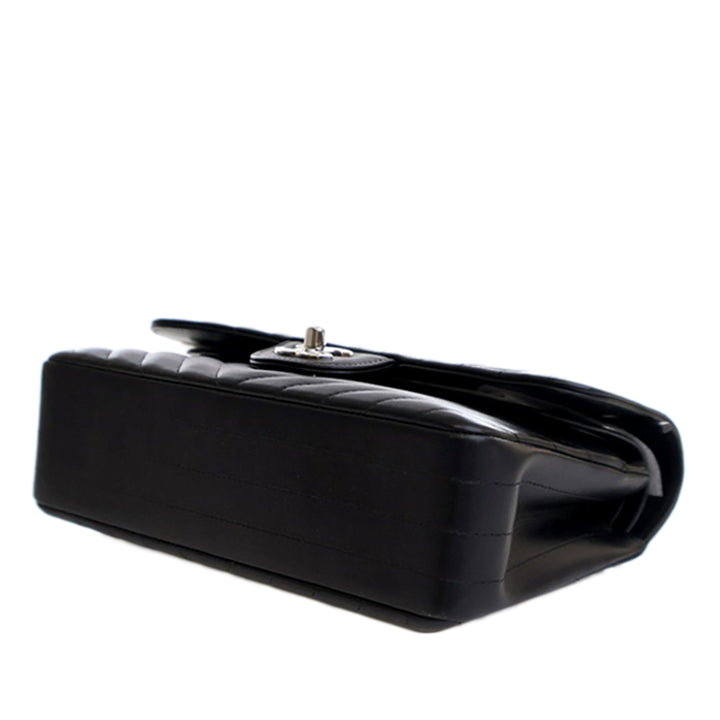 Chanel Small Classic Chevron Cuir d’agneau Double rabat