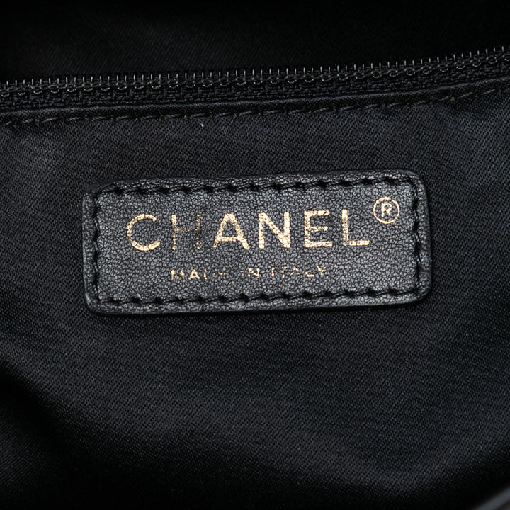 Chanel Jumbo Chevron Iridescent Cuir de veau Surpique à rabat