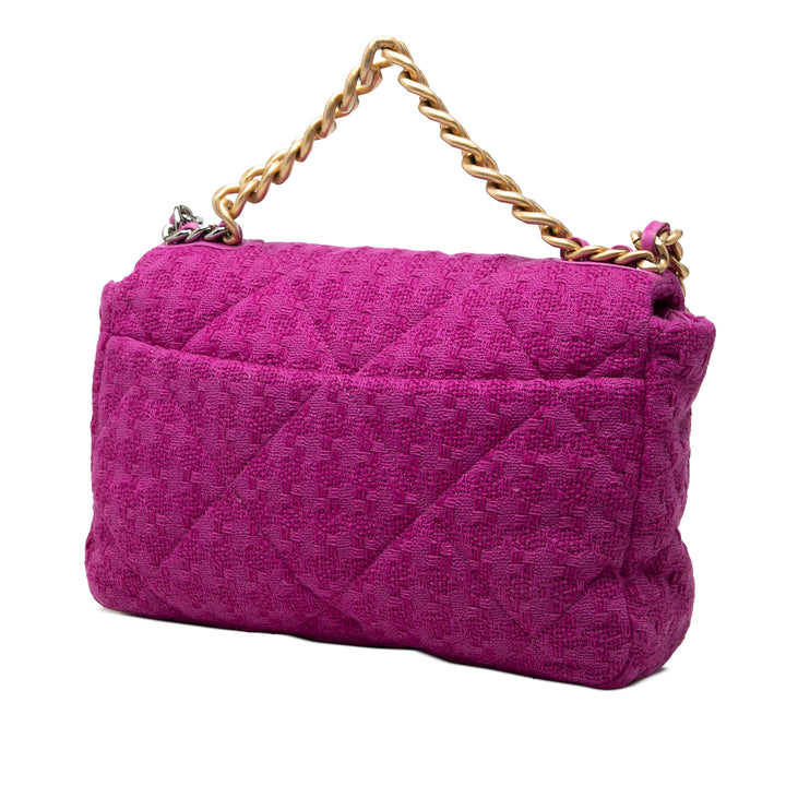 Chanel Large Tweed 19 à rabat