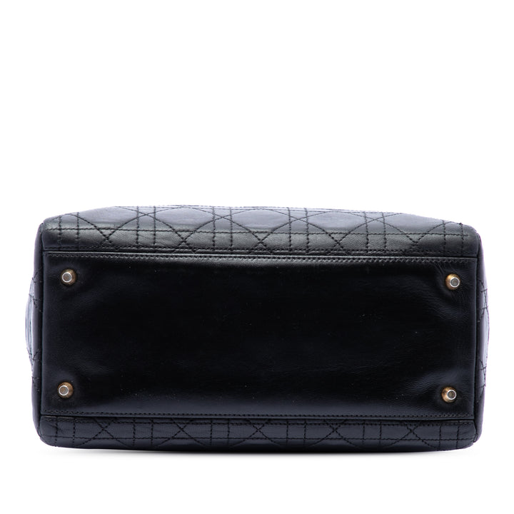 Dior Medium Cuir d’agneau Cannage Lady Dior