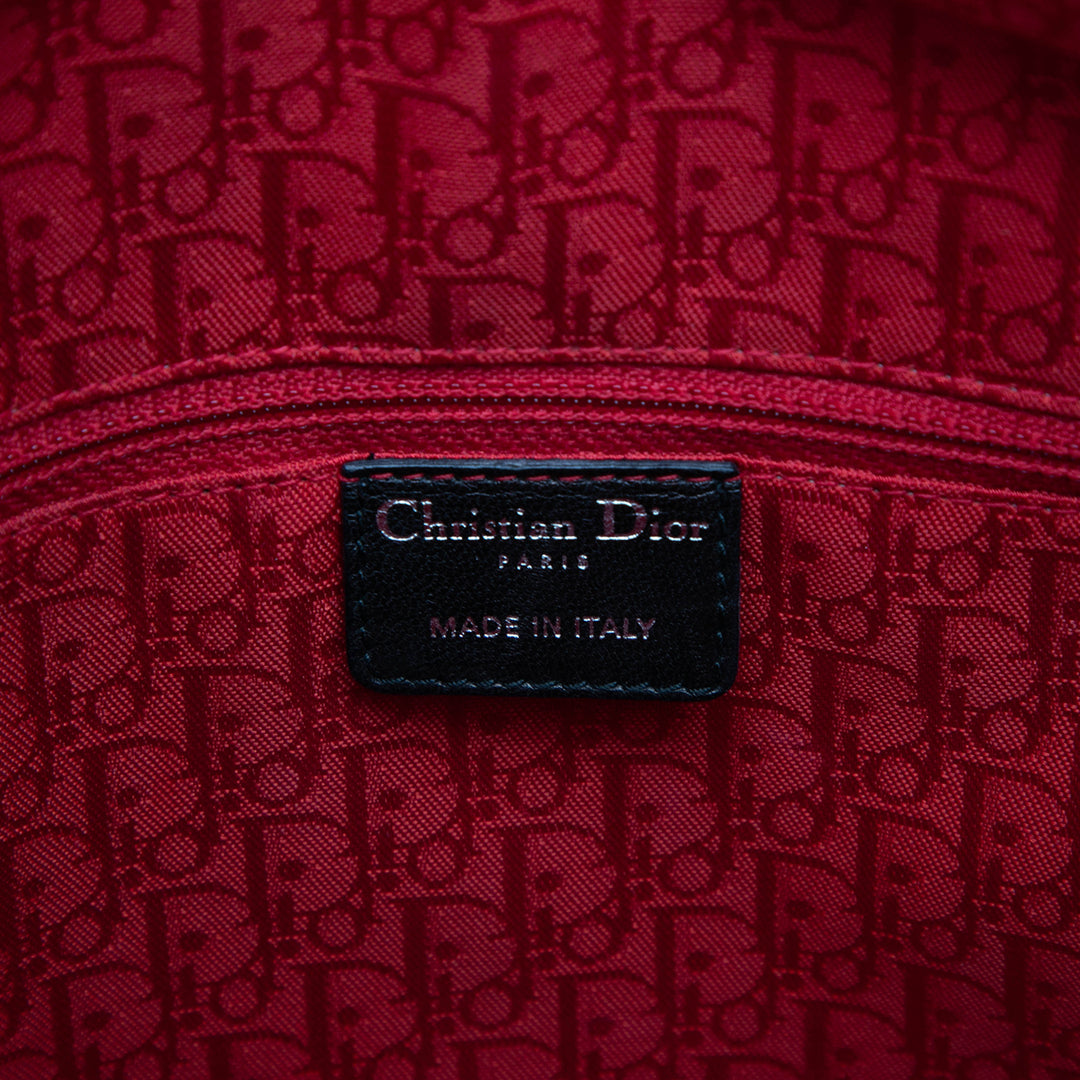 Lady Dior Cannage Grand Cuir d'agneau Noir