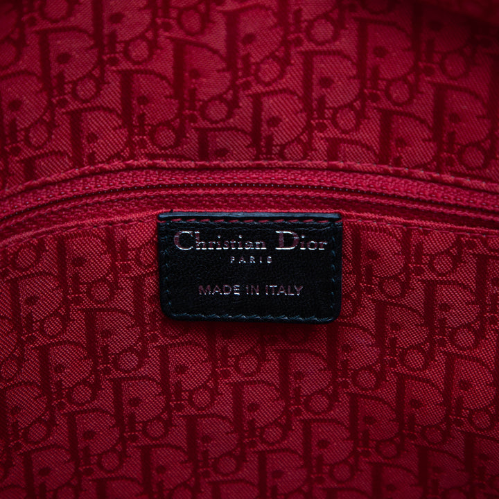 Lady Dior Cannage Grand Cuir d'agneau Noir
