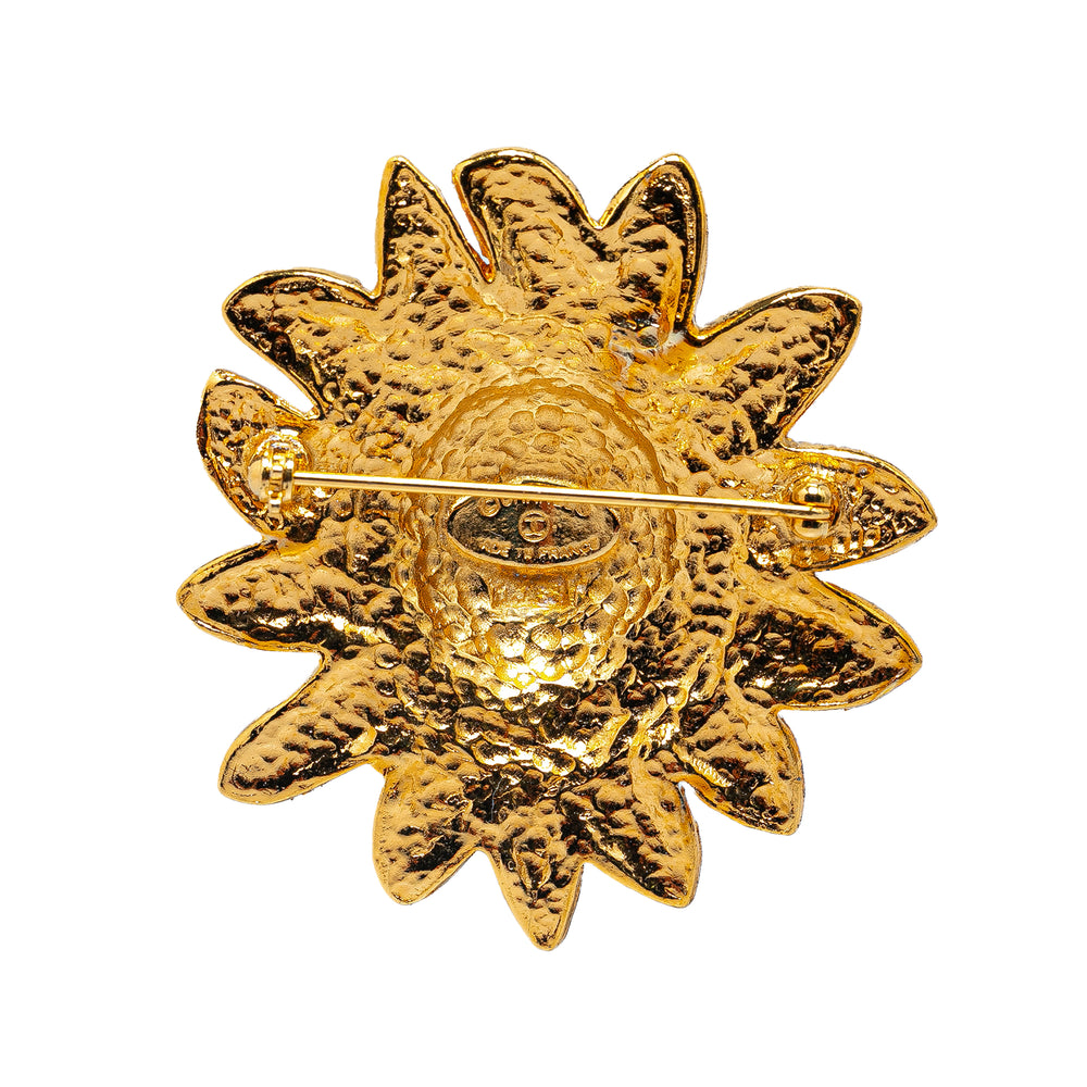 Chanel Gold Plated Lion Pin Brooch Gold - GABY PARIS