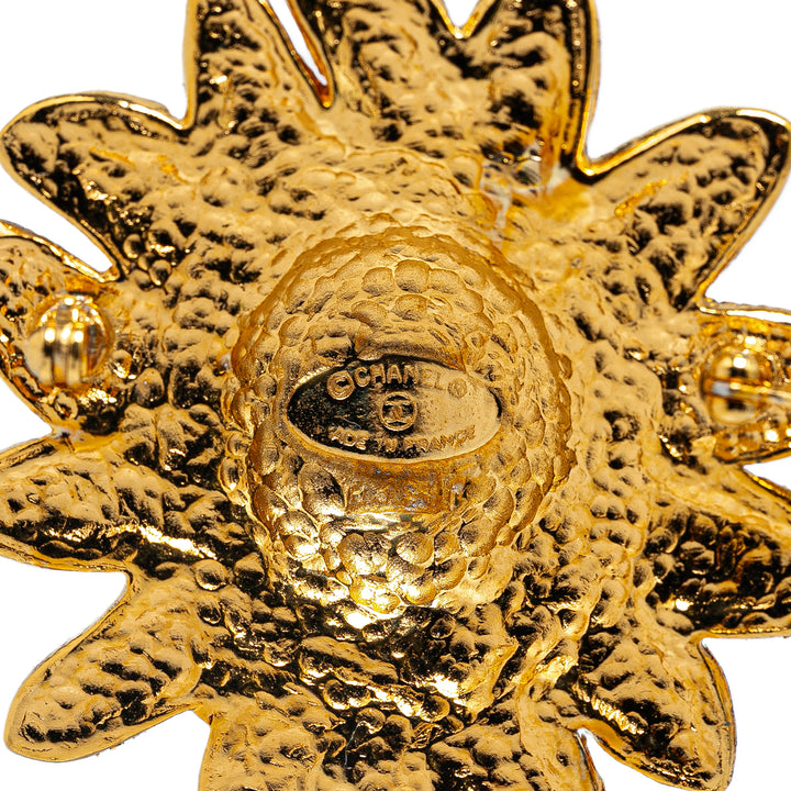 Chanel Gold Plated Lion Pin Brooch Gold - GABY PARIS