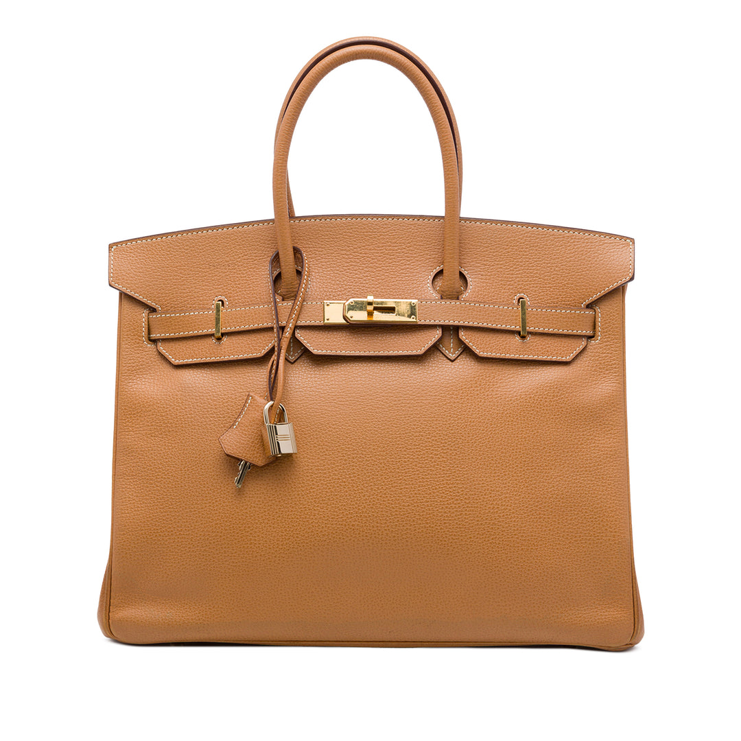 Hermès Sac à main Birkin Retourne 35 Epsom Marron – vue principale – GABY PARIS