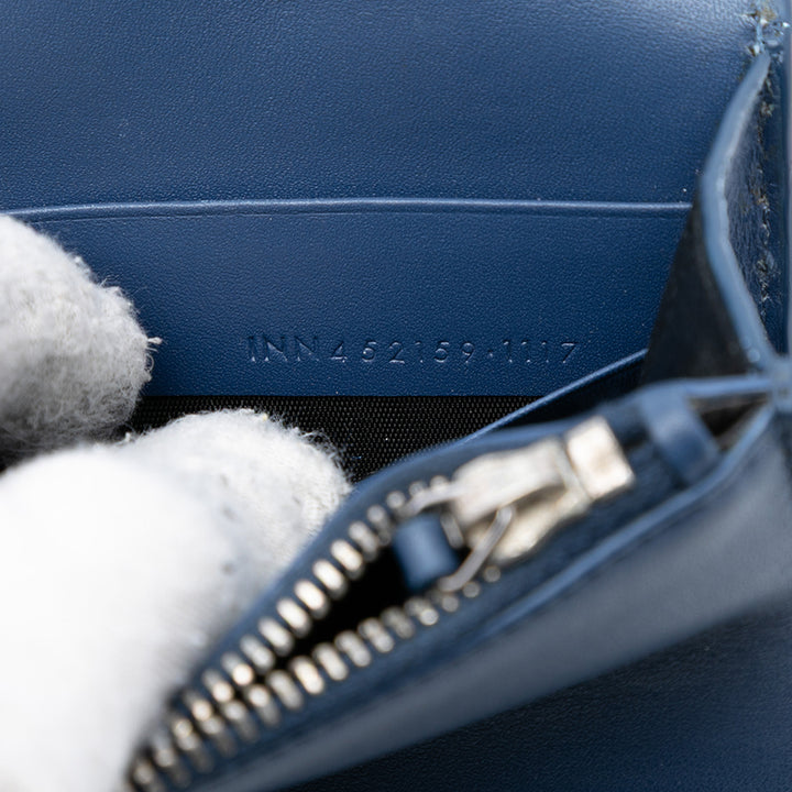 Saint Laurent Smooth Cuir de veau Monogram Kate Pompon Wallet on Chain