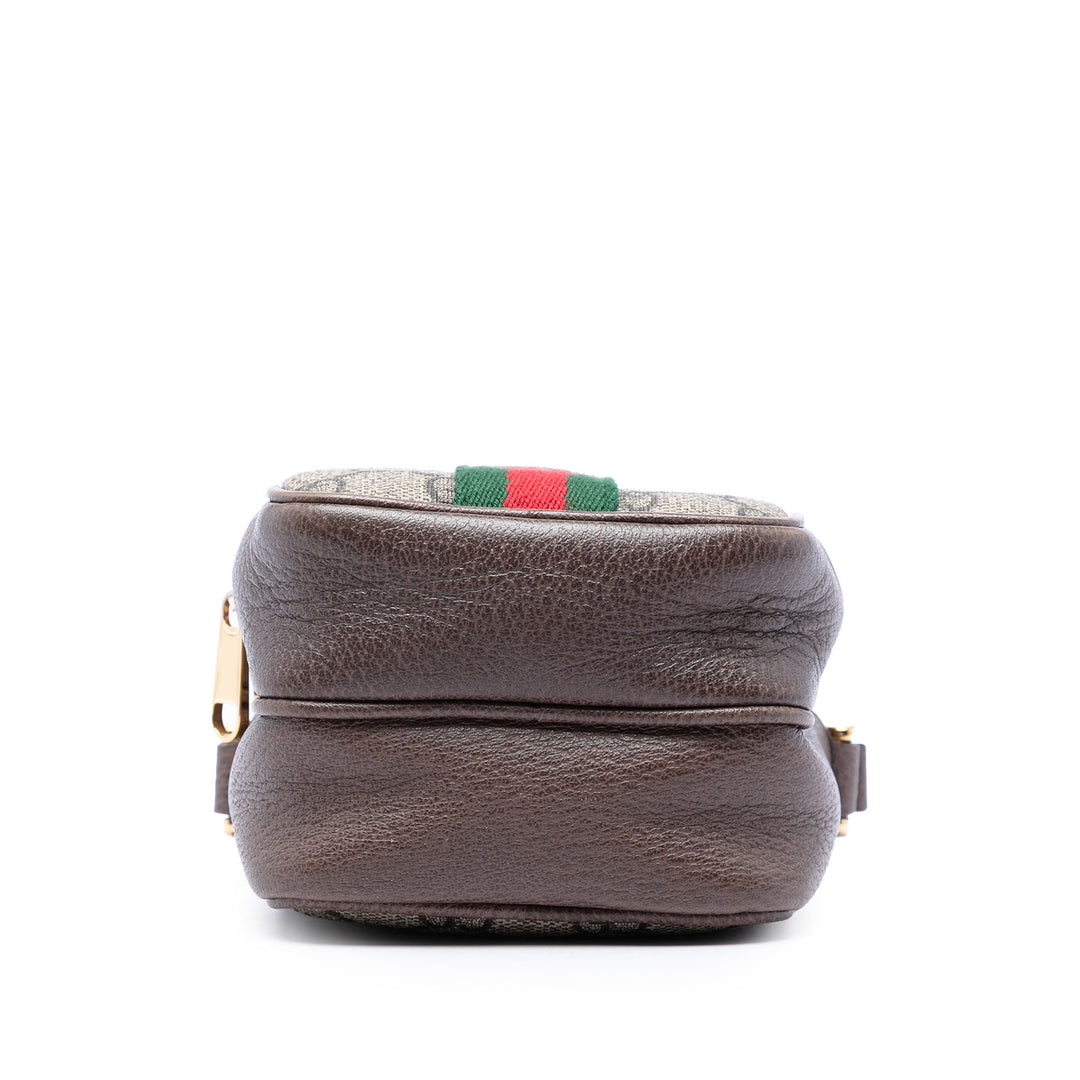 Gucci GG Supreme Web Ophidia Double Zip Sac porté croisé
