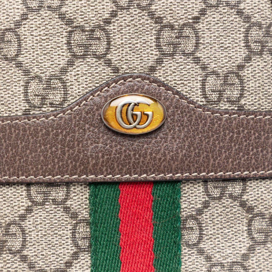 Gucci GG Supreme Web Ophidia Double Zip Sac porté croisé