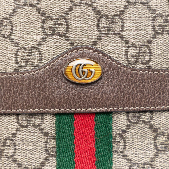 Gucci GG Supreme Web Ophidia Double Zip Sac porté croisé