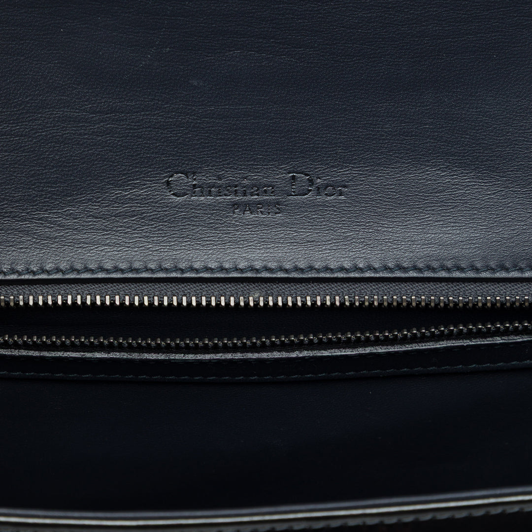 Dior Microcannage Diorama à rabat Moyen Noir – vue 5 – GABY PARIS