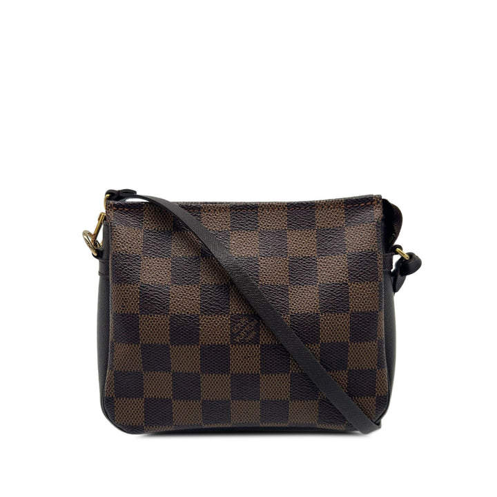 Louis Vuitton Trousse Pochette Damier Ébène Marron – vue principale – GABY PARIS
