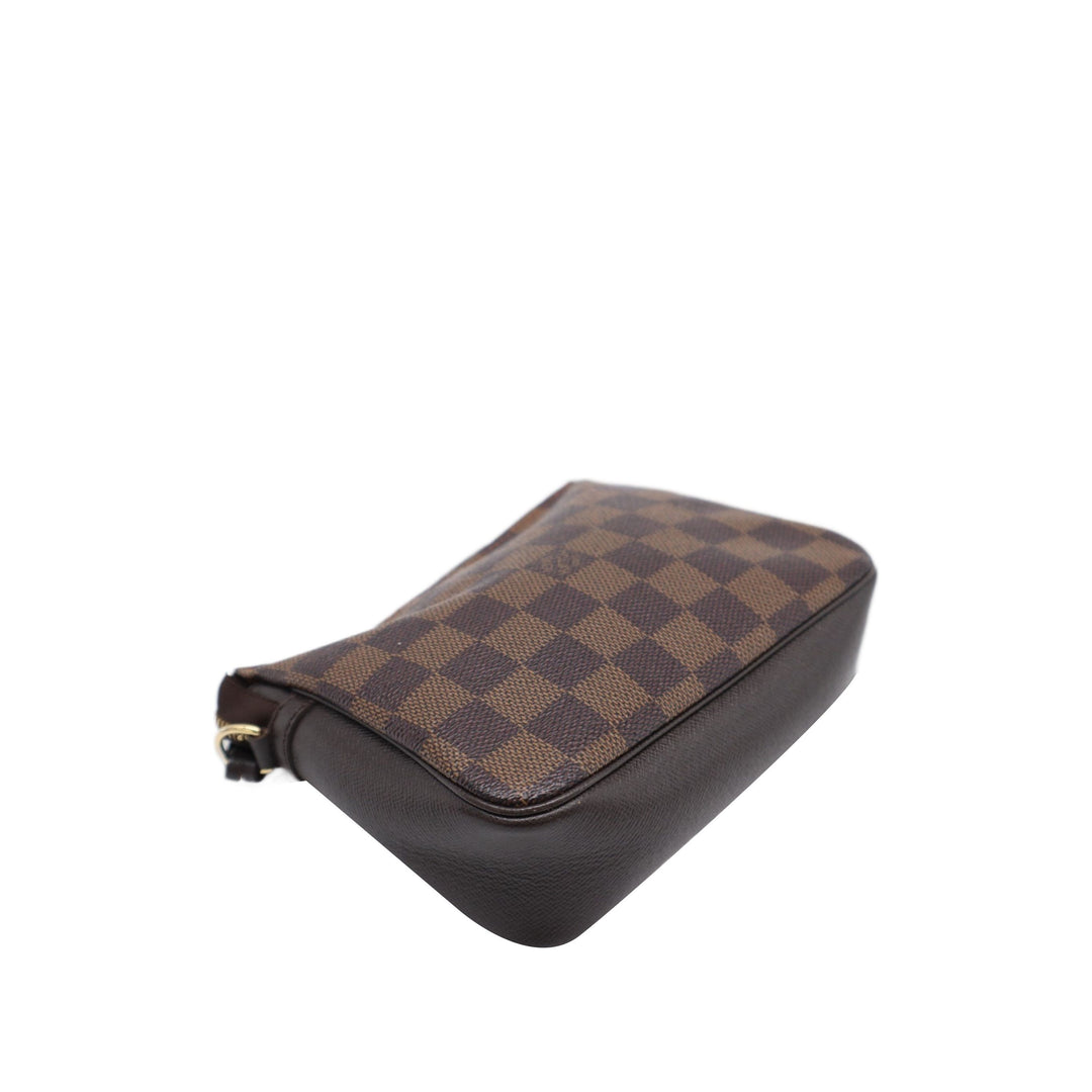 Louis Vuitton Trousse Pochette Damier Ébène Marron – vue 12 – GABY PARIS