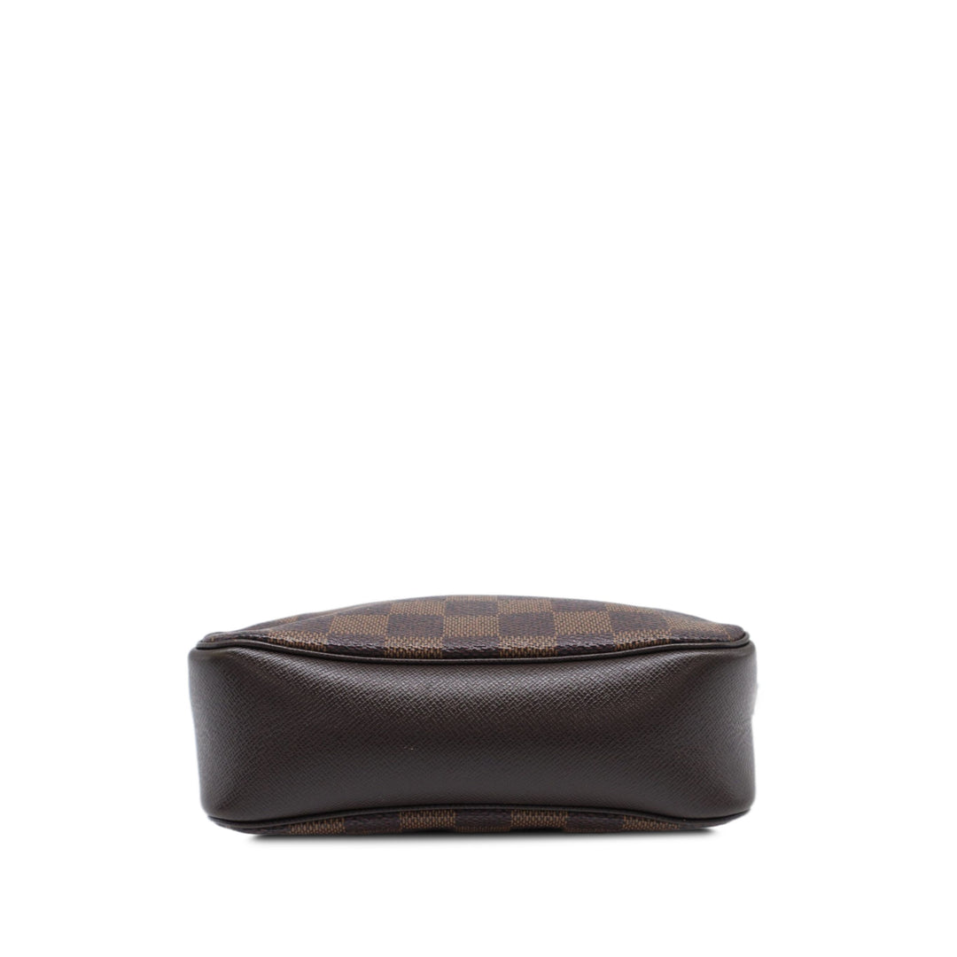 Louis Vuitton Trousse Pochette Damier Ébène Marron – vue 3 – GABY PARIS