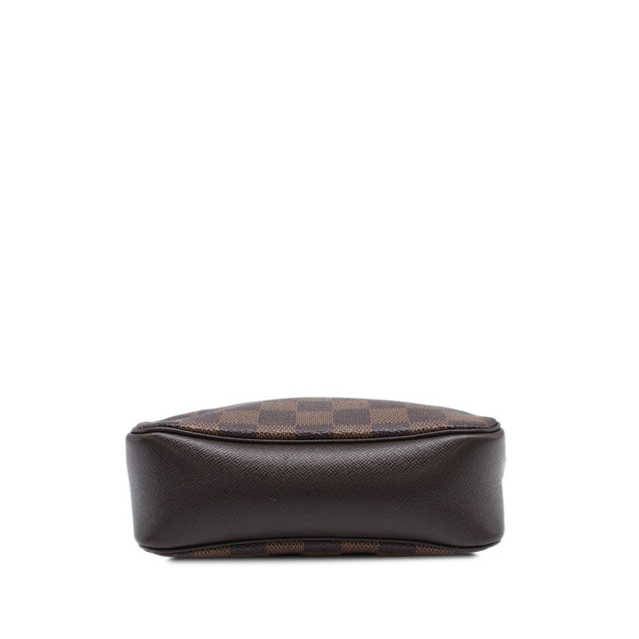 Louis Vuitton Trousse Pochette Damier Ébène Marron – vue 3 – GABY PARIS