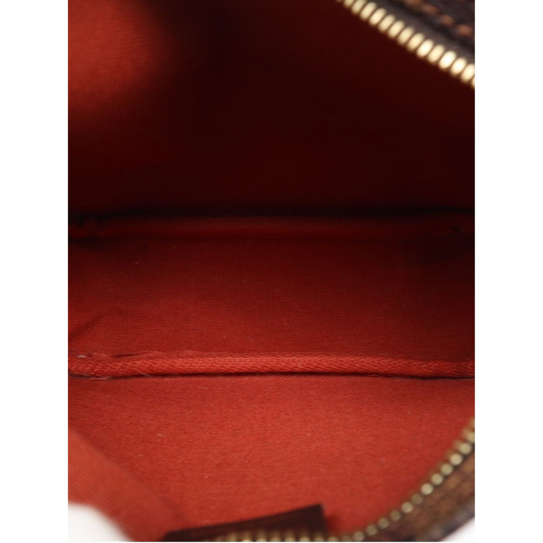 Louis Vuitton Trousse Pochette Damier Ébène Marron – vue 4 – GABY PARIS