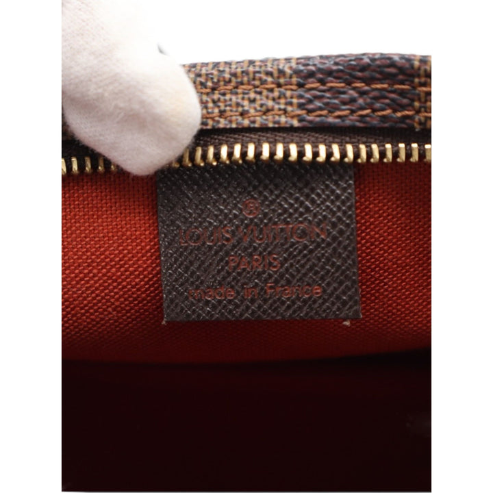 Louis Vuitton Trousse Pochette Damier Ébène Marron – vue 5 – GABY PARIS