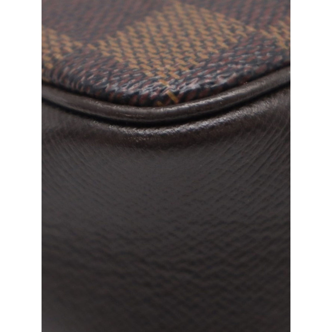 Louis Vuitton Trousse Pochette Damier Ébène Marron – vue 6 – GABY PARIS