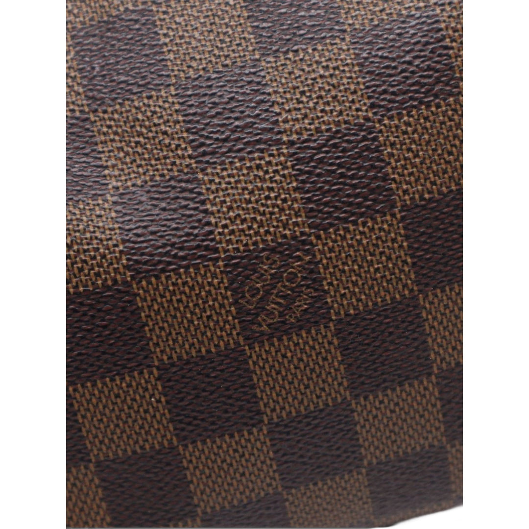 Louis Vuitton Trousse Pochette Damier Ébène Marron – vue 9 – GABY PARIS
